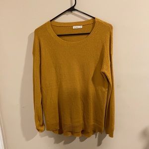 Mustard yellow knitted long sleeve